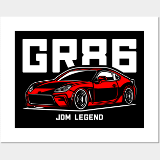 Racing Red GR86 JDM Posters and Art